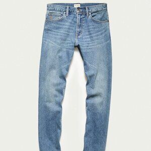 Todd Snyder Men's 28x32 Straight Stretch Jean in Medium Indigo Wash